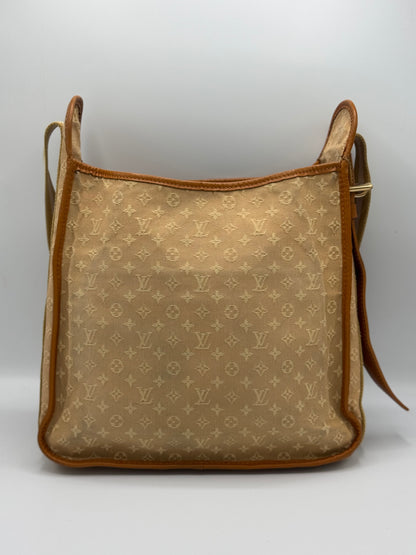 Louis Vuitton Monogram Mini Lin Mary Kate Besace Brown