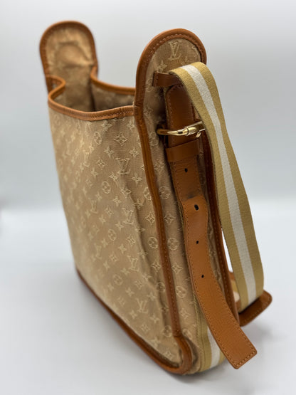 Louis Vuitton Monogram Mini Lin Mary Kate Besace Brown