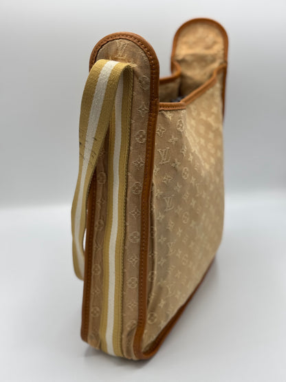 Louis Vuitton Monogram Mini Lin Mary Kate Besace Brown