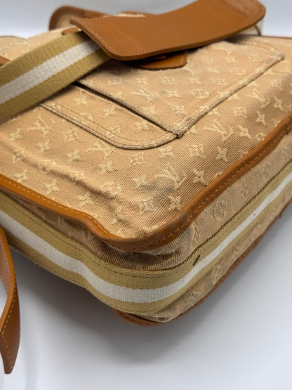 Louis Vuitton Monogram Mini Lin Mary Kate Besace Brown