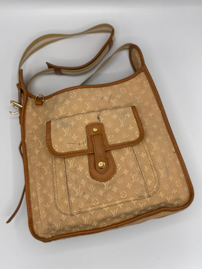 Louis Vuitton Monogram Mini Lin Mary Kate Besace Brown
