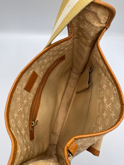 Louis Vuitton Monogram Mini Lin Mary Kate Besace Brown