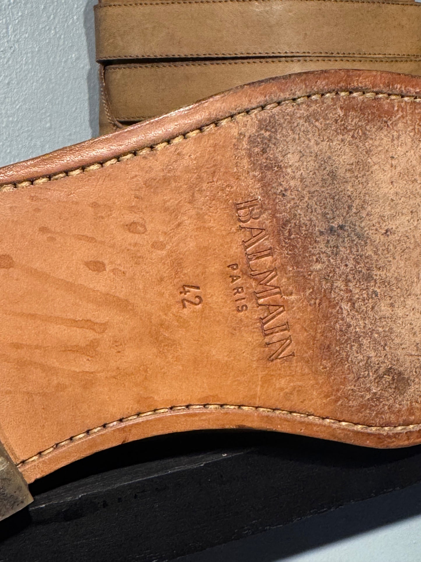 Balmain Homme SS11 Homme (Decarnin Era) Belt Boots