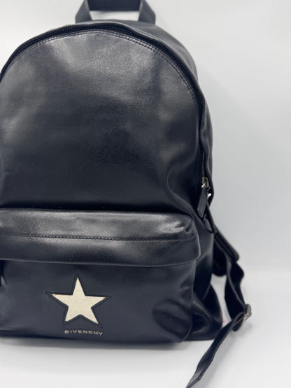 Givenchy Black Leather Star Backpack Ricardo Tischi