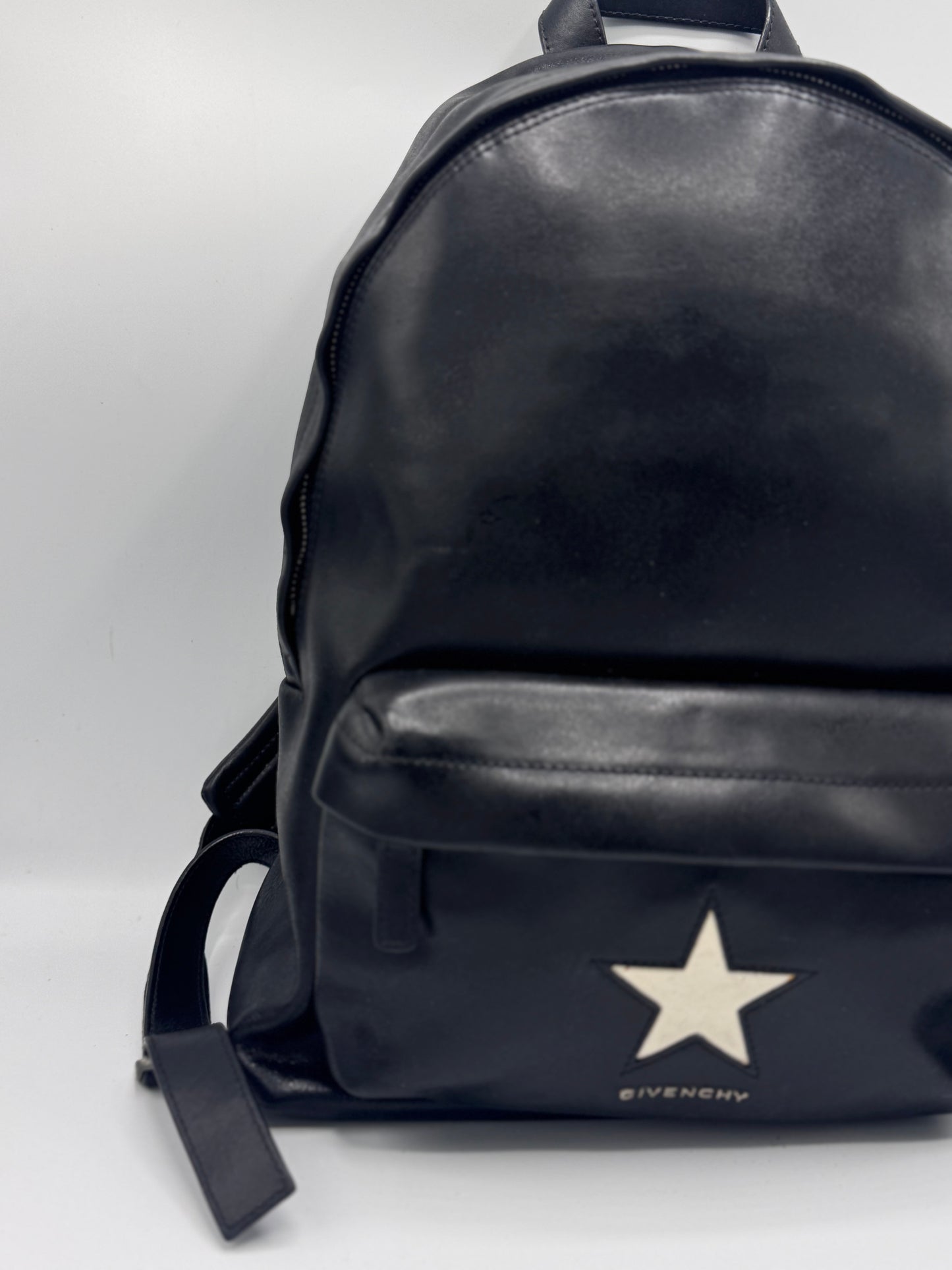 Givenchy Black Leather Star Backpack Ricardo Tischi