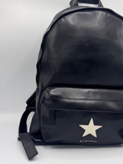 Givenchy Black Leather Star Backpack Ricardo Tischi