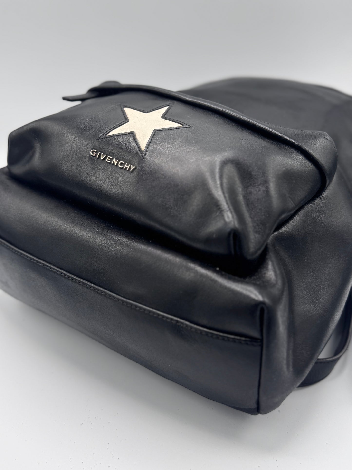 Givenchy Black Leather Star Backpack Ricardo Tischi