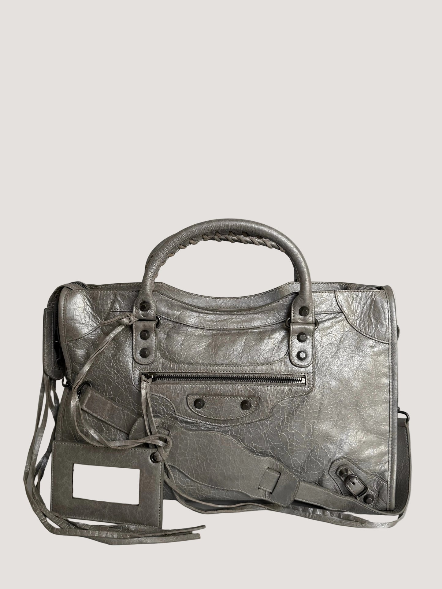 2000’s Balenciaga Silver Classic City Bag