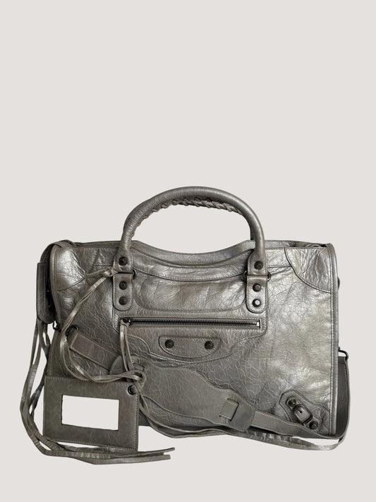 2000’s Balenciaga Silver Classic City Bag