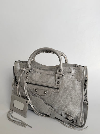 2000’s Balenciaga Silver Classic City Bag