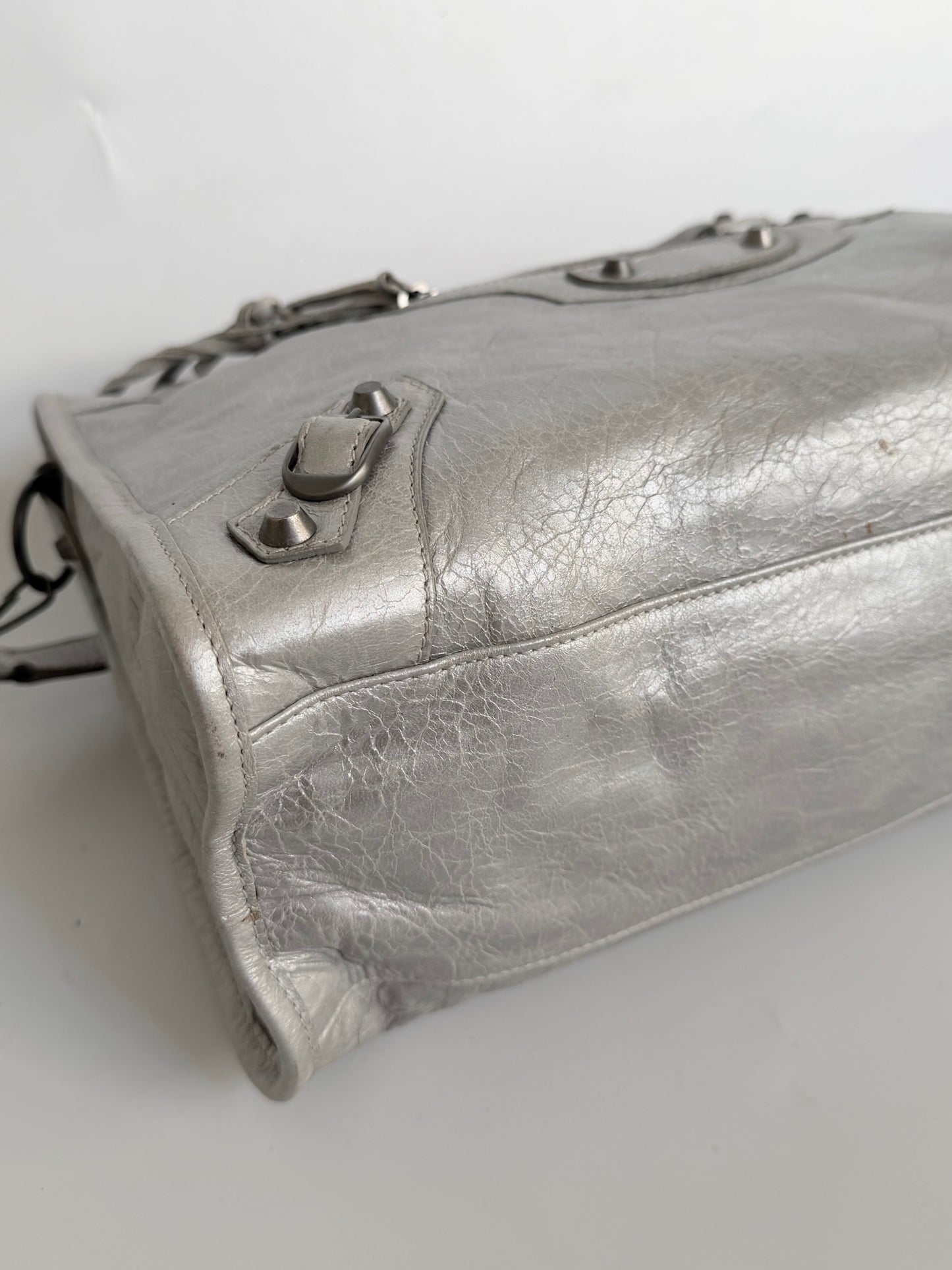 2000’s Balenciaga Silver Classic City Bag