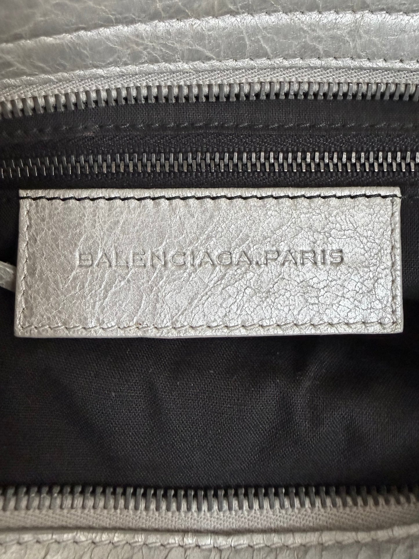 2000’s Balenciaga Silver Classic City Bag