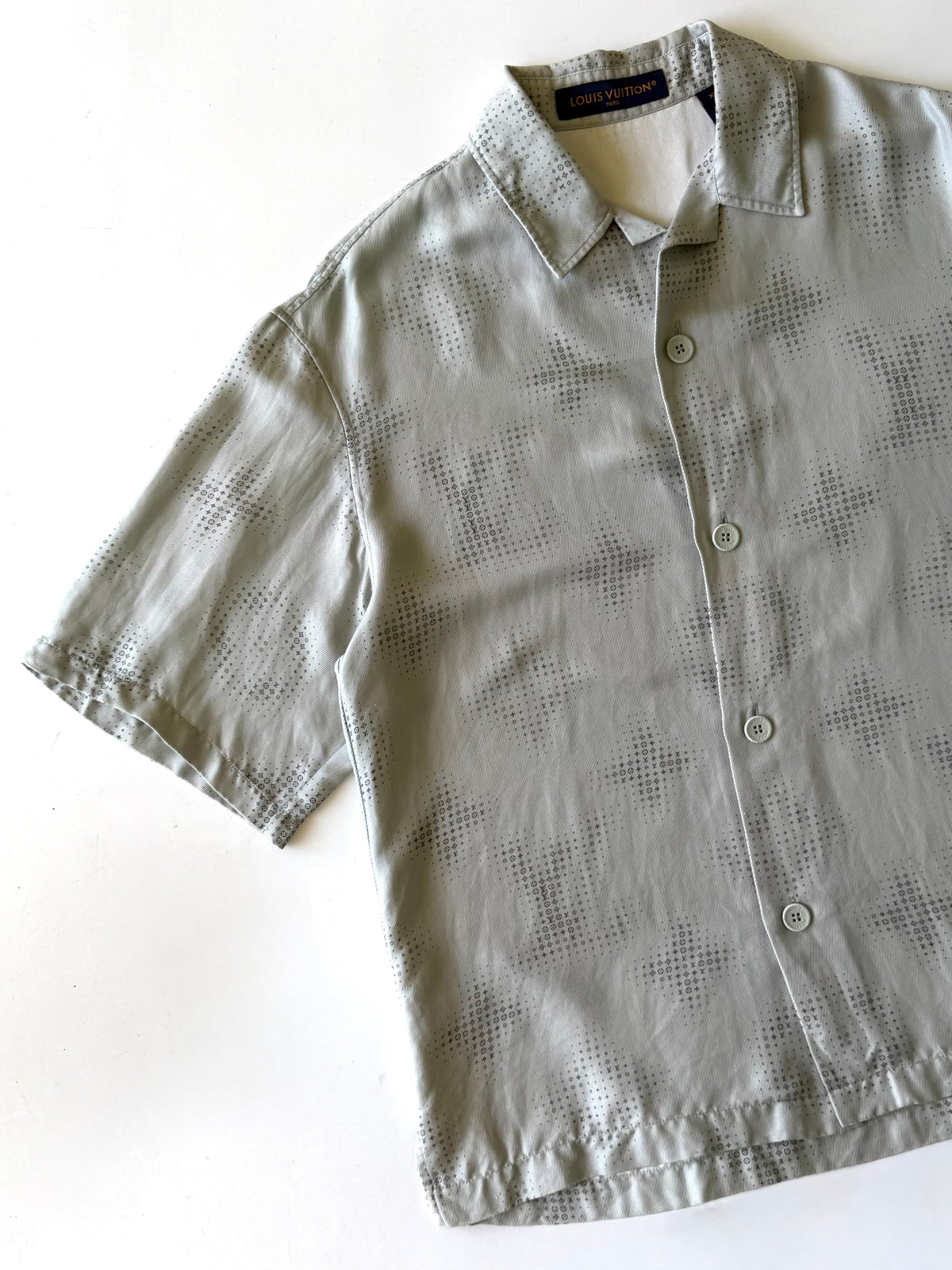 Louis Vuitton Pixelated Monogram Silk Shirt