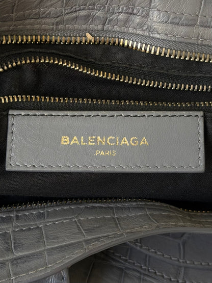 2000’s Balenciaga Gray Crocodile Giant 12 Gold Hardware City