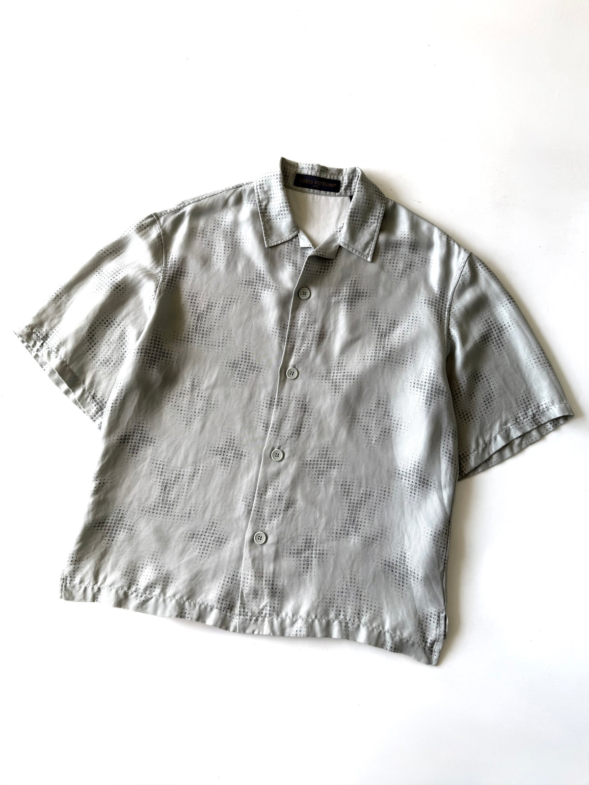 Louis Vuitton Pixelated Monogram Silk Shirt