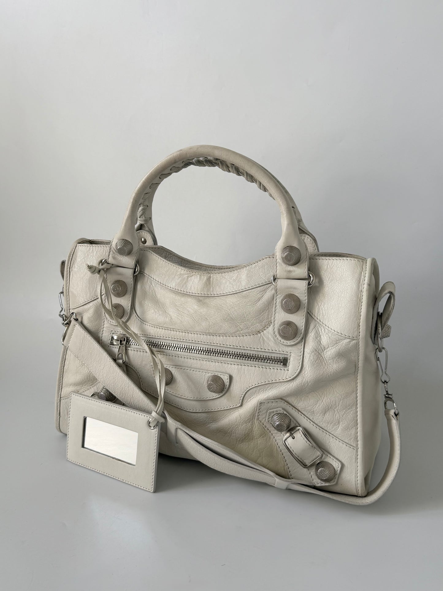 2000’s Balenciaga Praline Giant 21 Silver Hardware City Bag