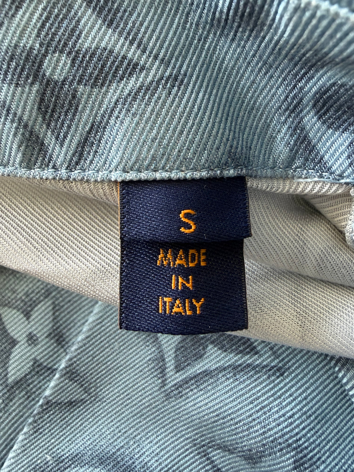 Louis Vuitton Blue Monogram Silk Shirt