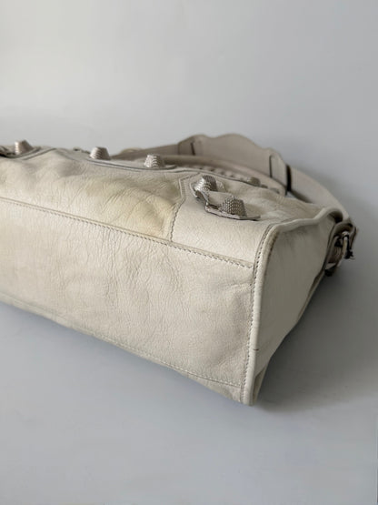 2000’s Balenciaga Praline Giant 21 Silver Hardware City Bag