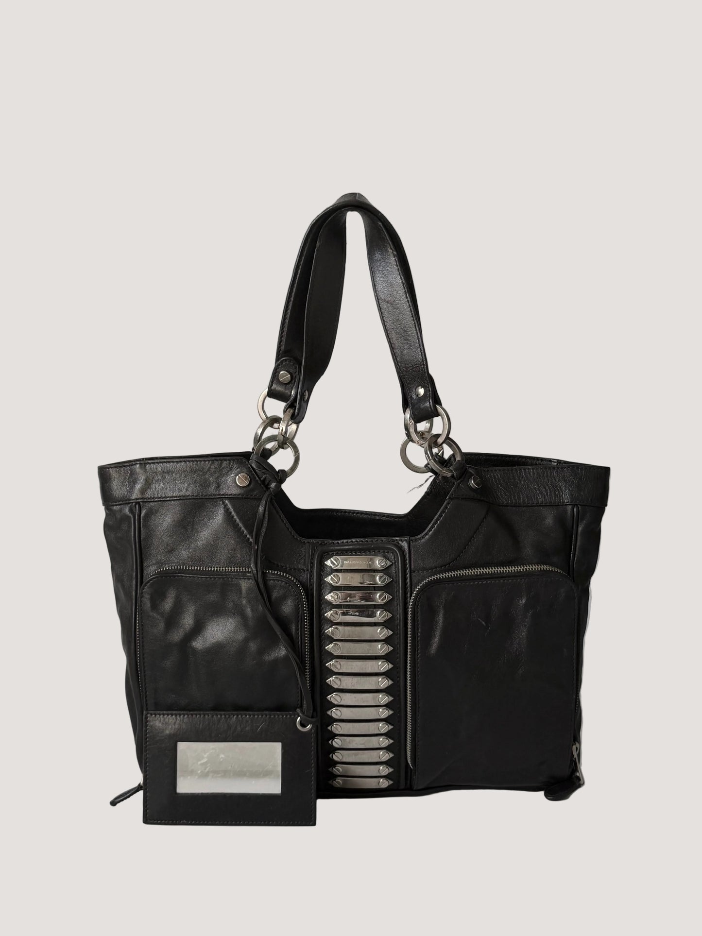 Balenciaga Black Sac Clous Tote Bag