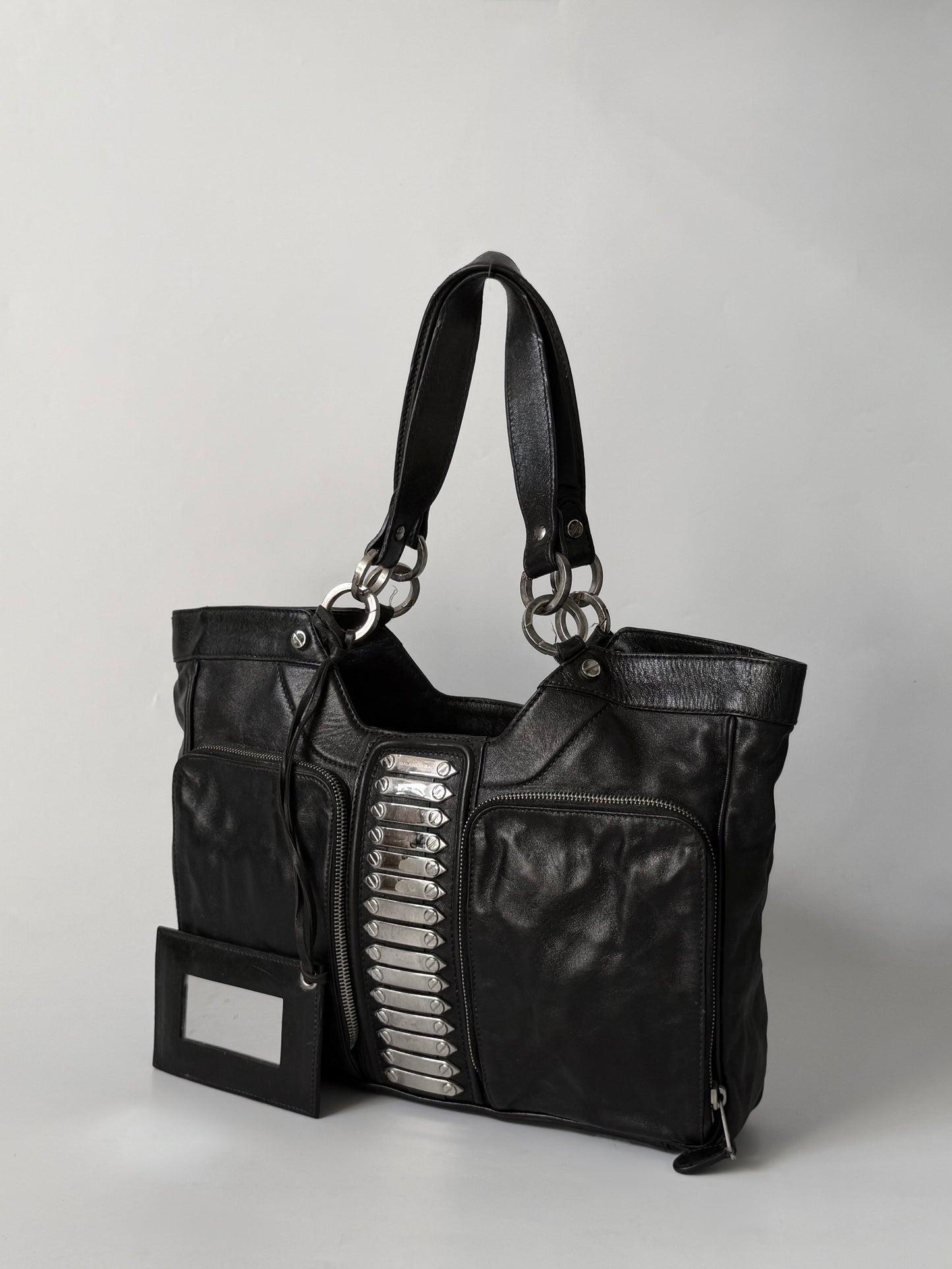 Balenciaga Black Sac Clous Tote Bag