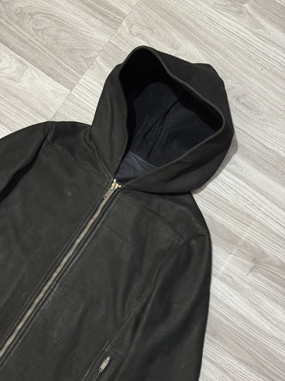Rick Owens FW13-14 Heavy Hooded Leather Jacket