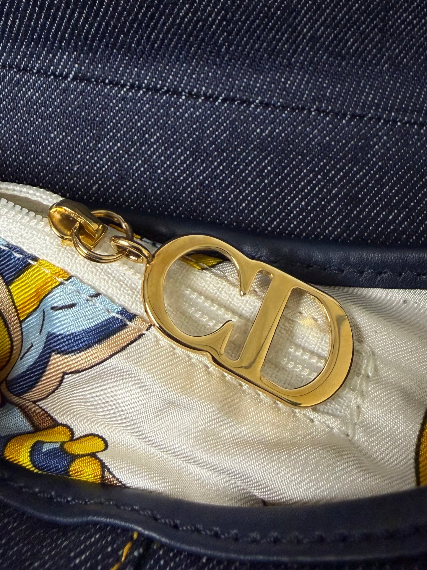 2000’s Christian Dior Saddle Blue Denim Rare Lining