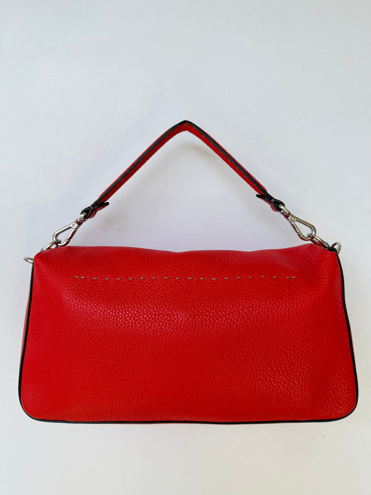 Fendi Red Selleria Mamma Baguette