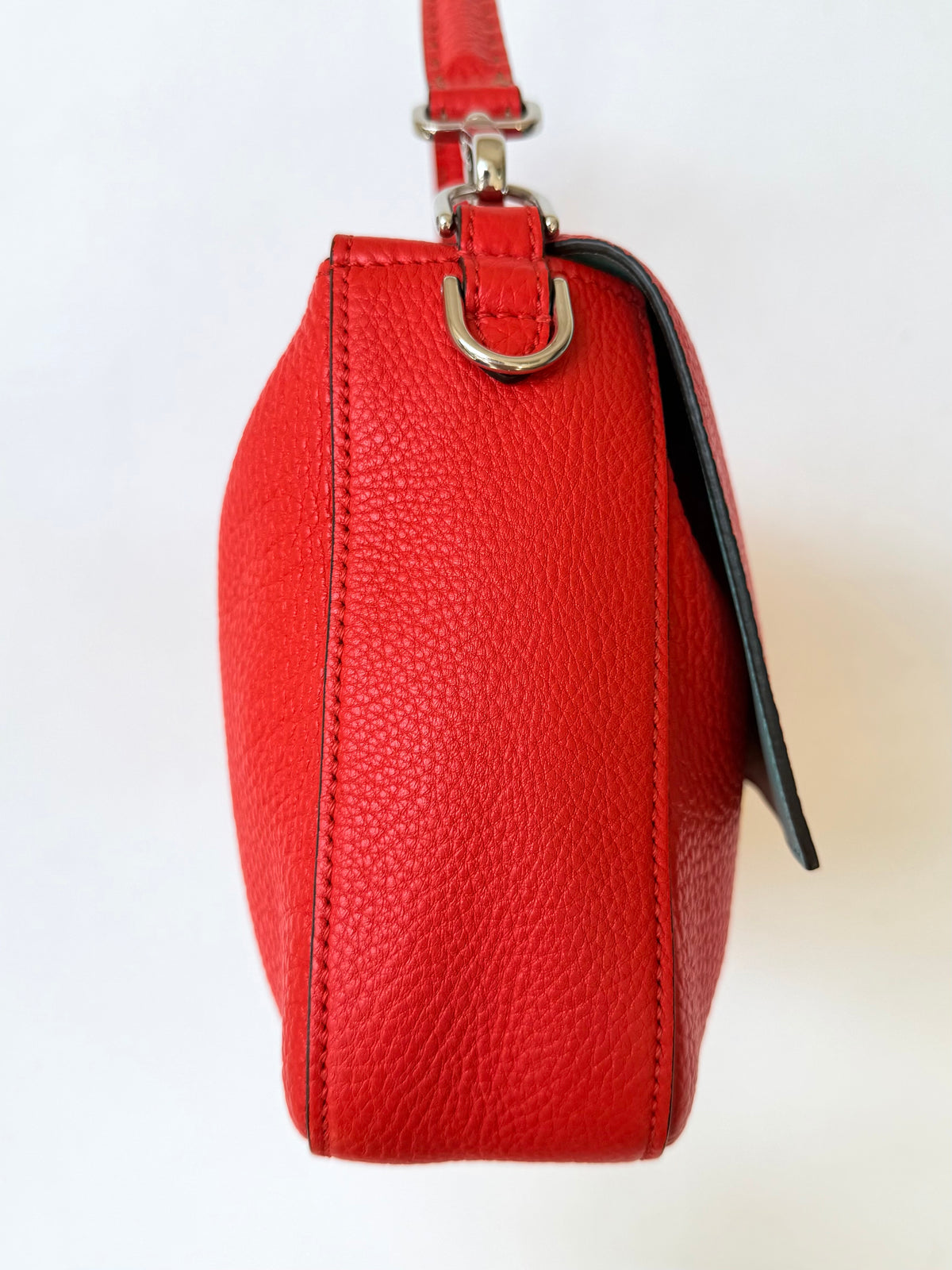 Fendi Red Selleria Mamma Baguette
