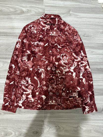 Rare Jean Paul Gaultier 1990's Face Print Button Down Shirt