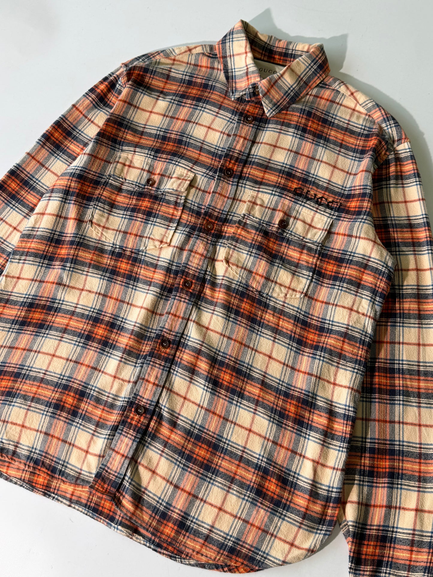 Gucci Paramount Plaid Flannel Shirt