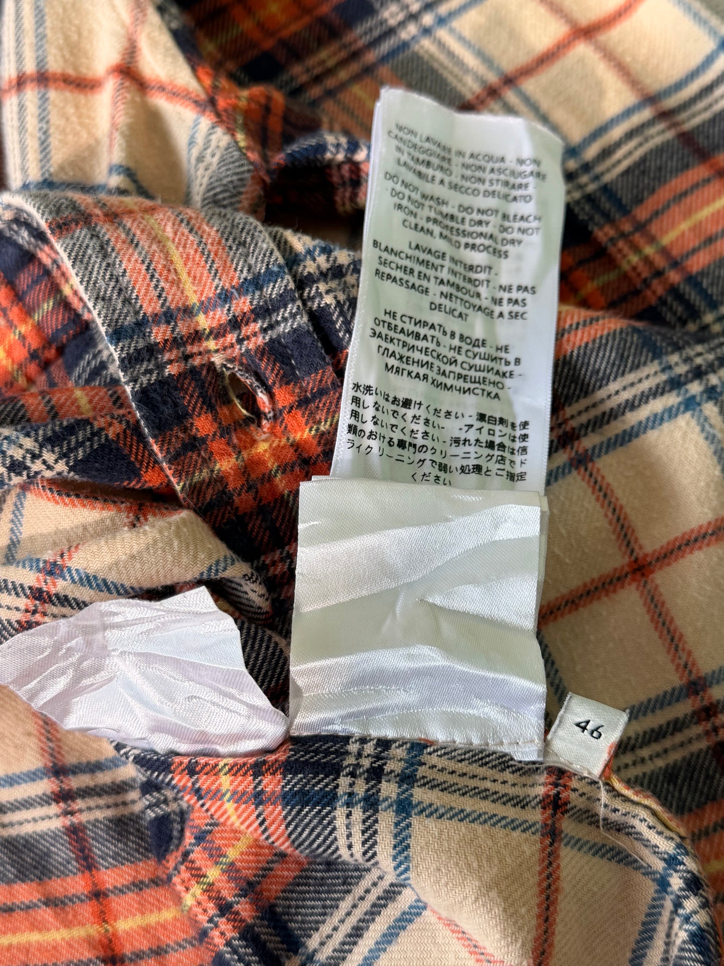Gucci Paramount Plaid Flannel Shirt