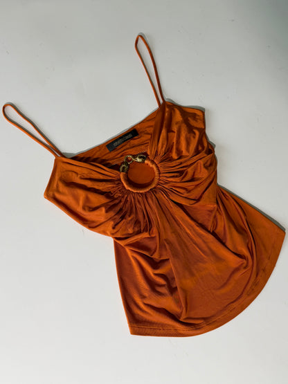Vintage Roberto Cavalli Orange Jersey Camisole Top