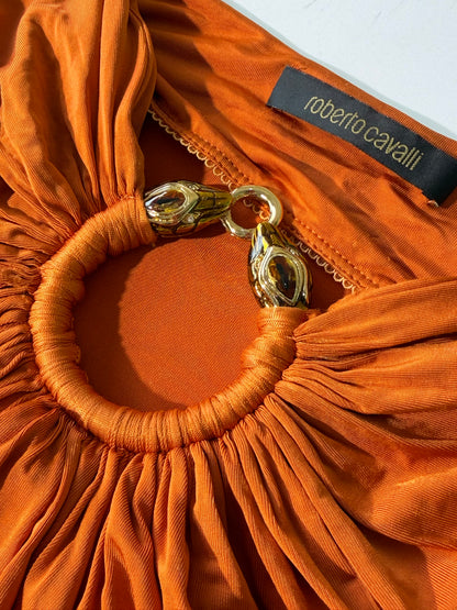 Vintage Roberto Cavalli Orange Jersey Camisole Top