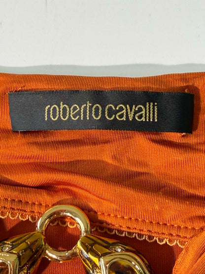Vintage Roberto Cavalli Orange Jersey Camisole Top