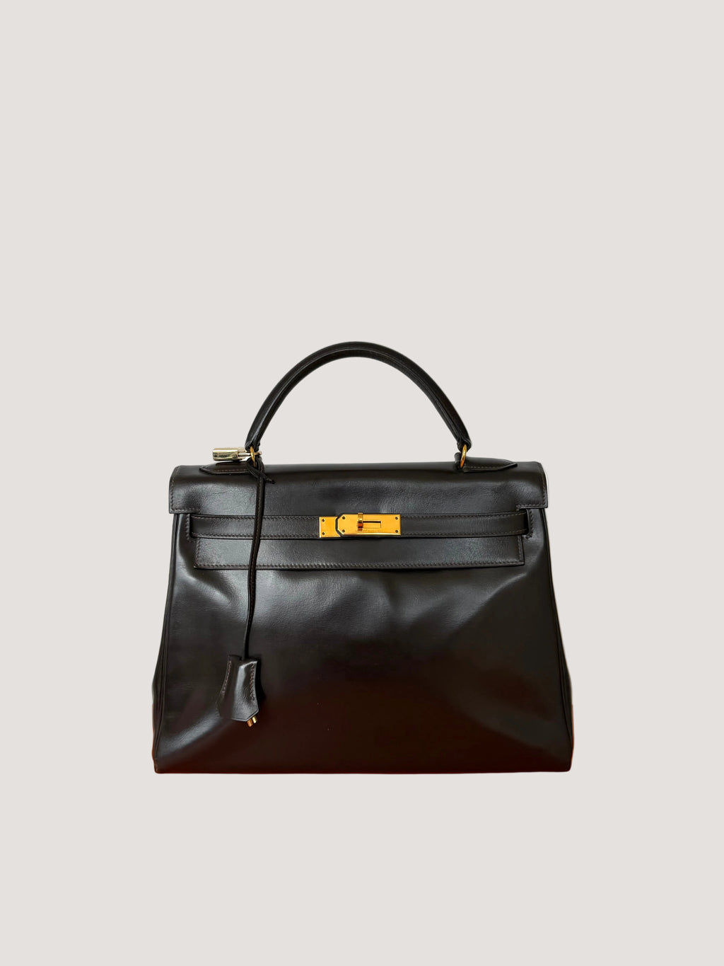 Vintage Hermes 1984 Choco Brown Kelly 32