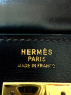 Vintage Hermes 1984 Choco Brown Kelly 32