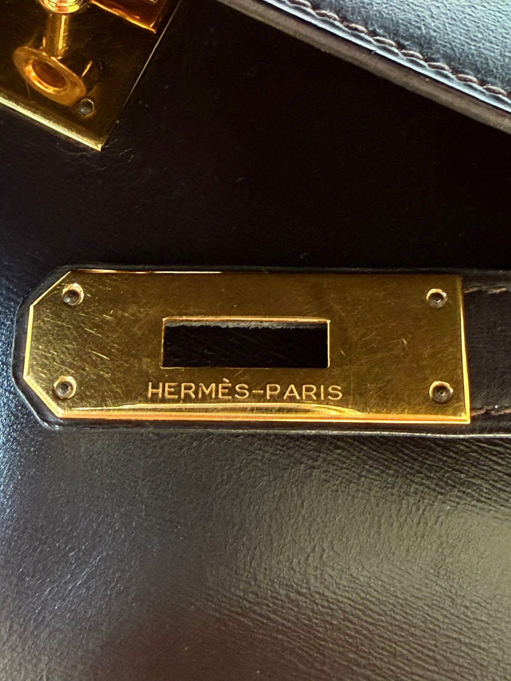 Vintage Hermes 1984 Choco Brown Kelly 32