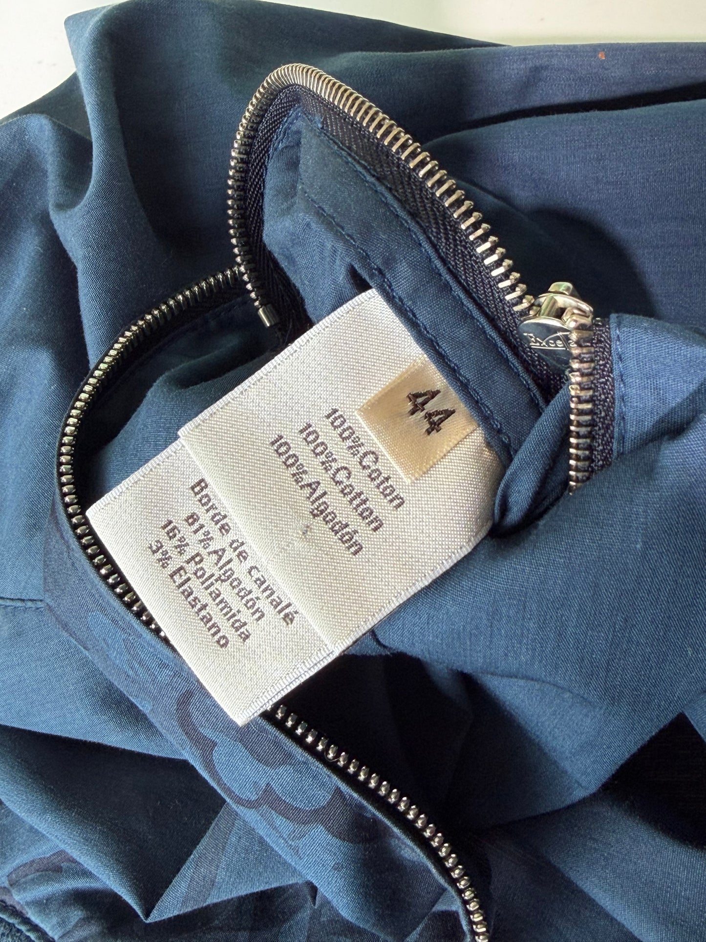 Hermes Navy Blue Jacquard Bomber Jacket