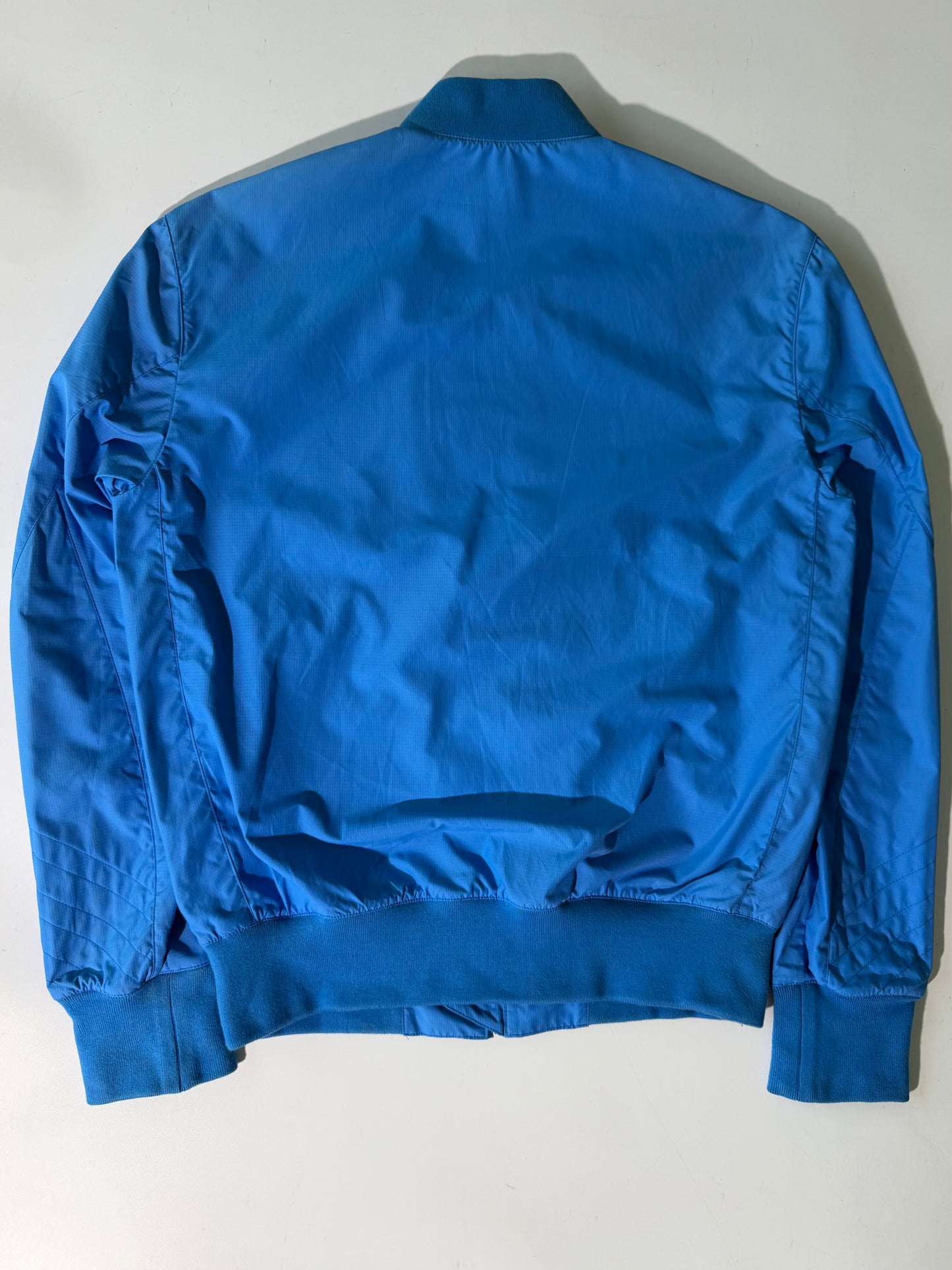 Hermes Blue Double Sided Zip Bomber Jacket