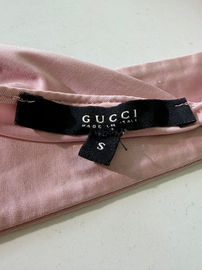 Gucci by Tom Ford Pink Pleated Maxi Dress