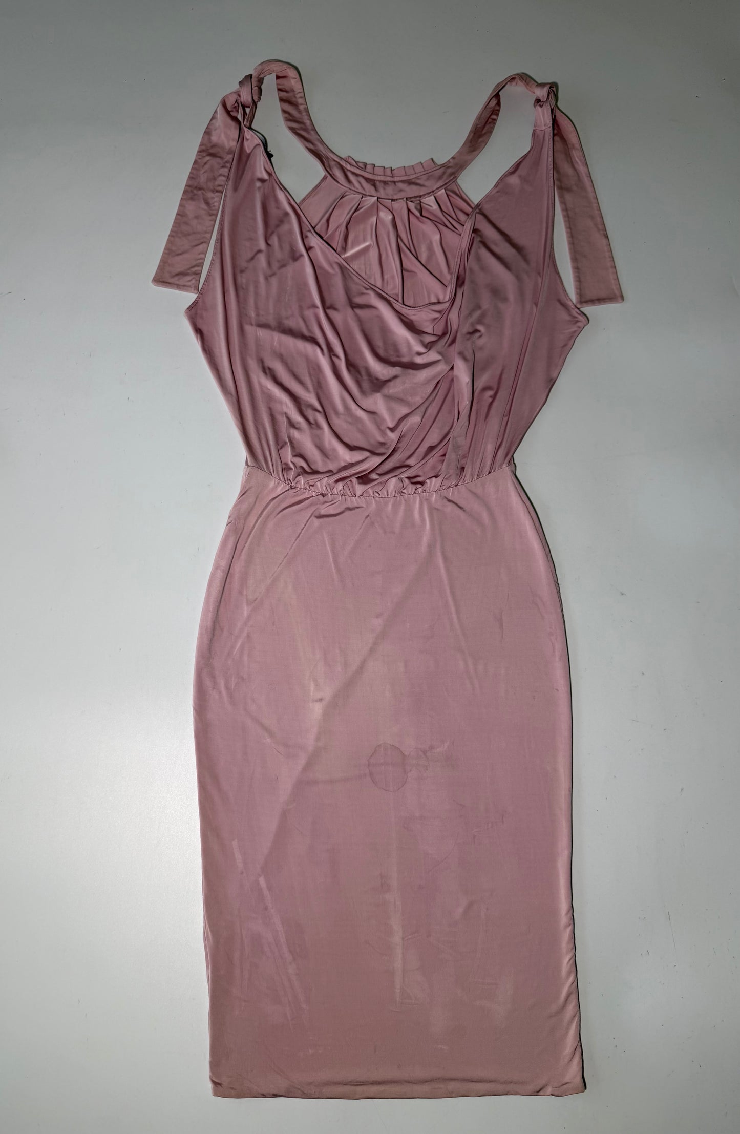 Gucci by Tom Ford Pink Pleated Maxi Dress