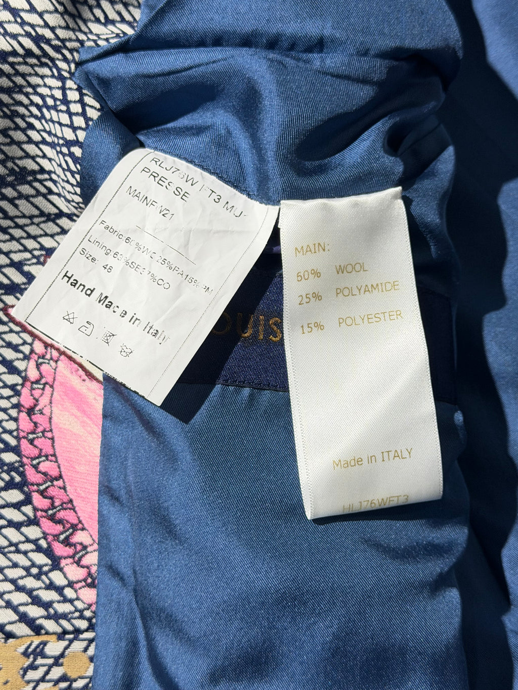 Louis Vuitton by Virgil Abloh F/W2021 Sample Piece Pyramid Blazer