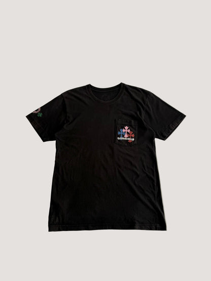 Chrome Hearts Multi Color Cross Cemetery Pocket Tee