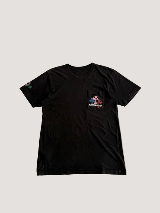 Chrome Hearts Multi Color Cross Cemetery Pocket Tee