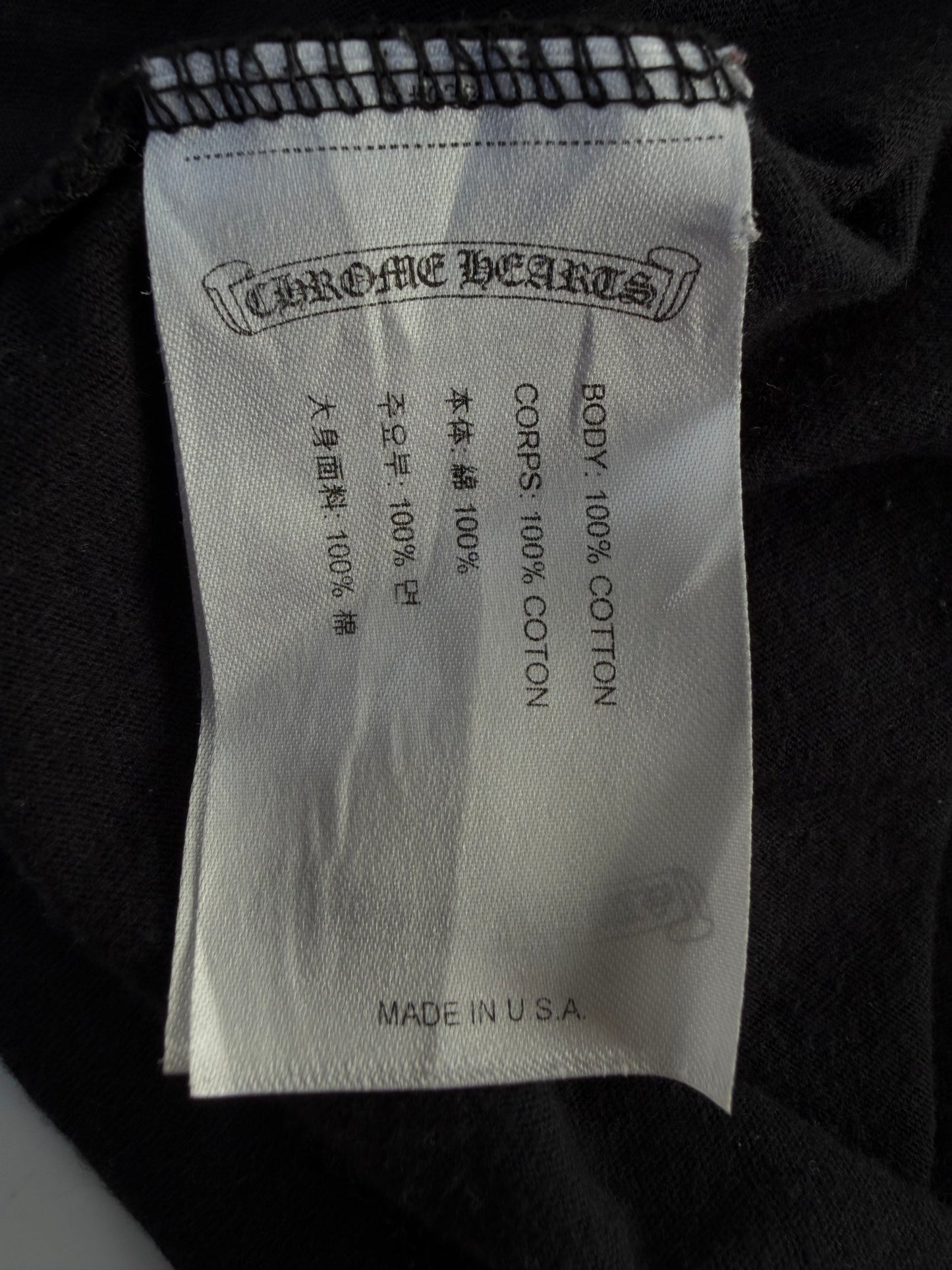 Chrome Hearts Multi Color Cross Cemetery Pocket Tee