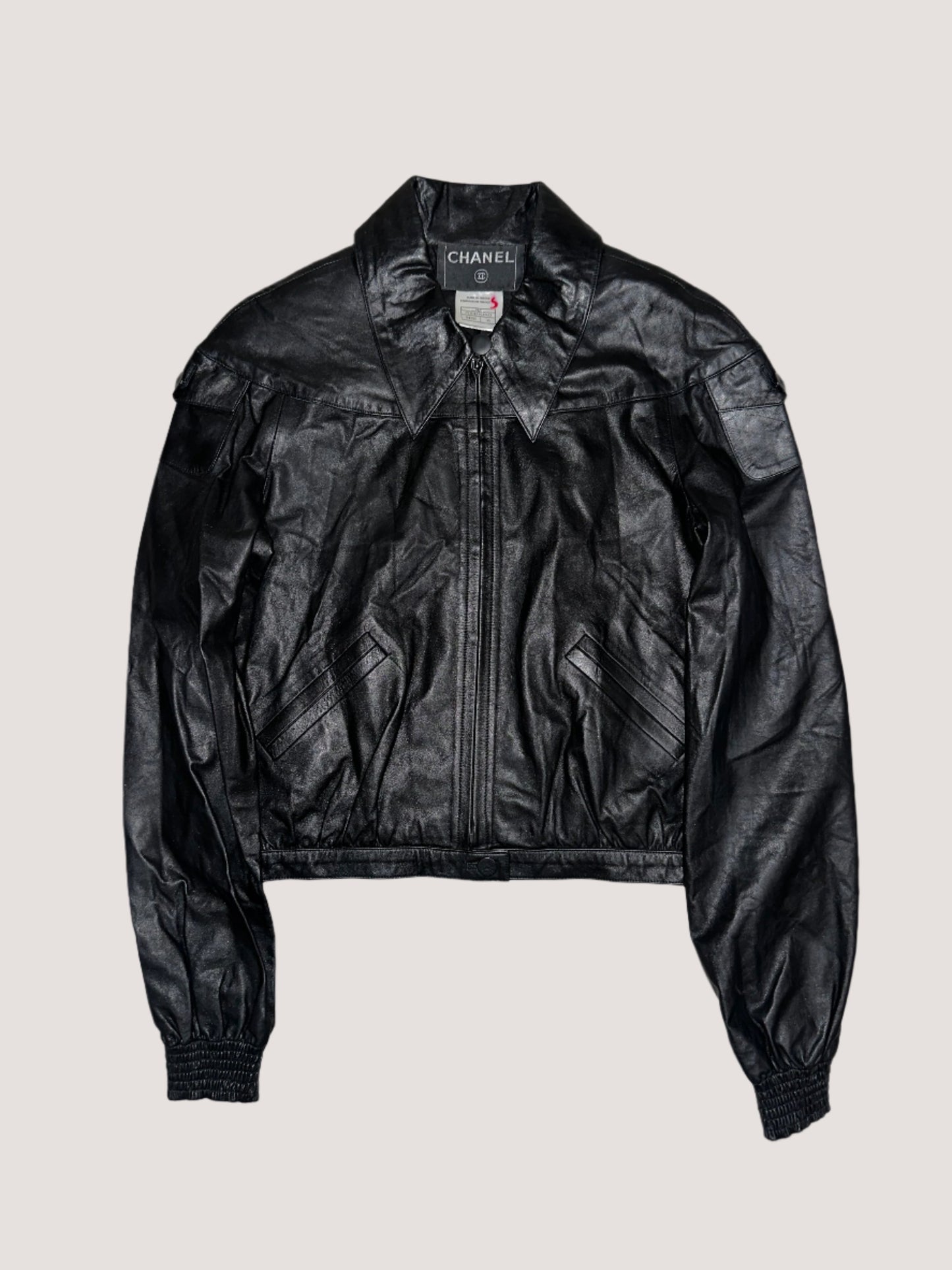 Chanel Black Leather Jacket
