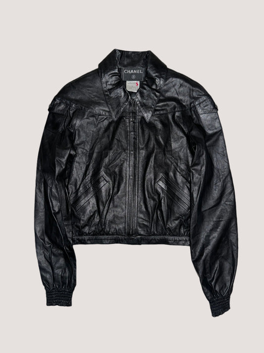 Chanel Black Leather Jacket