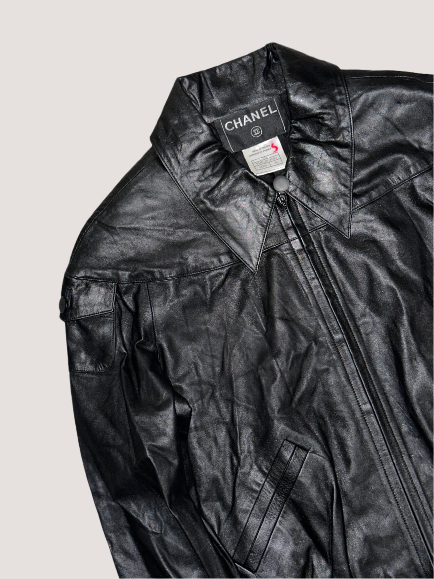 Chanel Black Leather Jacket