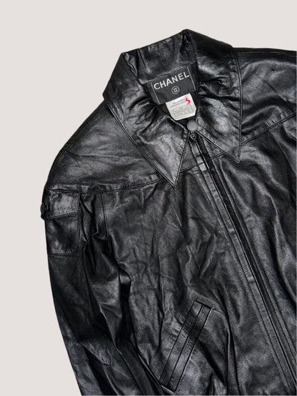 Chanel Black Leather Jacket