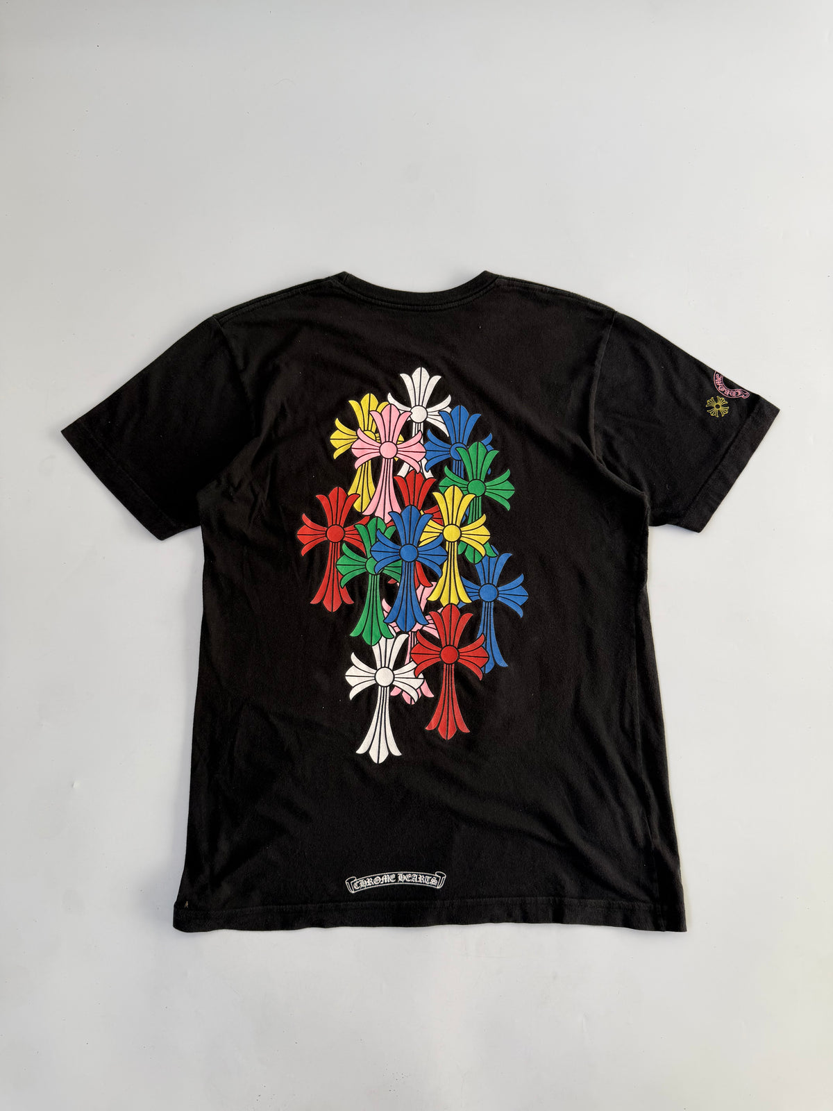 Chrome Hearts Multi Color Cross Cemetery Pocket Tee